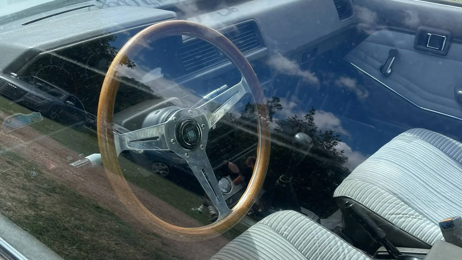Interior view of a tuned 1984 Nissan Bluebird
